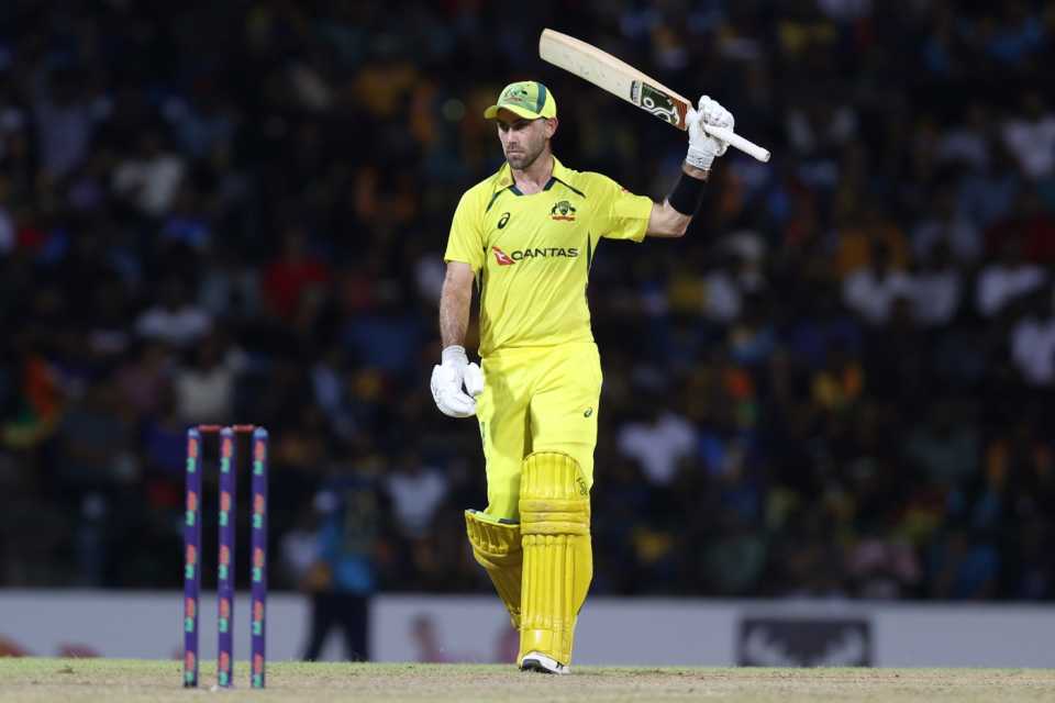 Glenn Maxwell brought up his half-century off just 35 balls, Sri Lanka vs Australia, 1st ODI, Pallekele, June 14, 2022