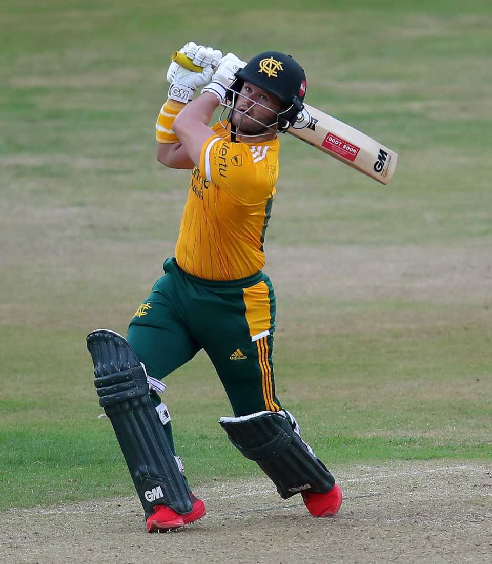 Ben Duckett goes down the ground, Vitality Blast T20, North Group, Nottinghamshire vs Derbyshire, Trent Bridge, June 23, 2022