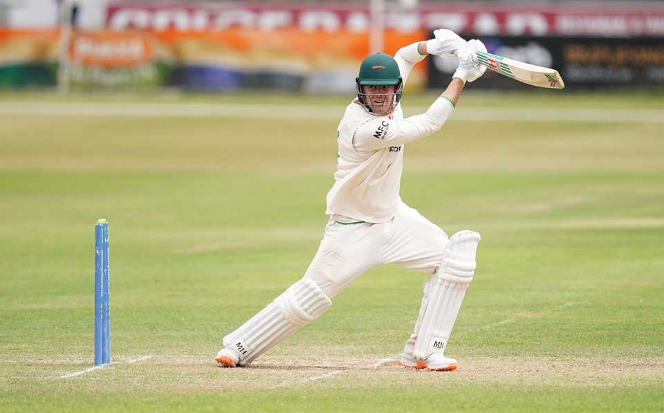 Louis Kimber made a half-century, Leicestershire v Indians, 4th day, Leicester, June 26, 2022