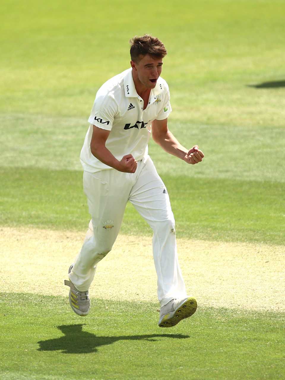 Surrey debutant Tom Lawes claimed a four-for, Surrey vs Kent, County Championship, Division One, The Oval, June 28, 2022