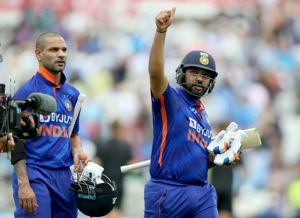 Rohit Sharma and Shikhar Dhawan led India to a commanding ten-wicket win, England vs India, 1st ODI, The Oval, London, July 12, 2022