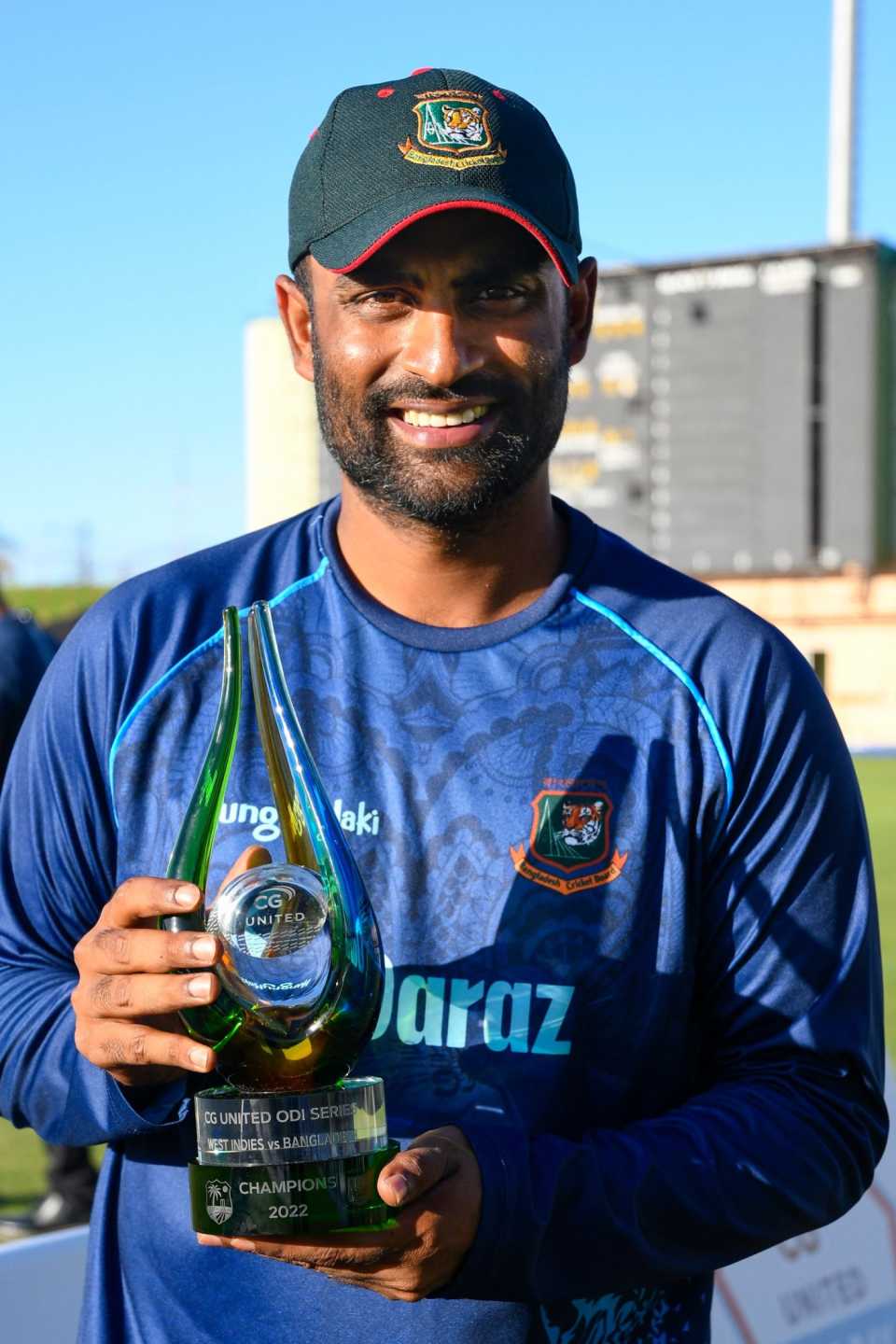 Tamim Iqbal was named player of the series, West Indies vs Bangladesh, 3rd ODI, Providence, July 16, 2022