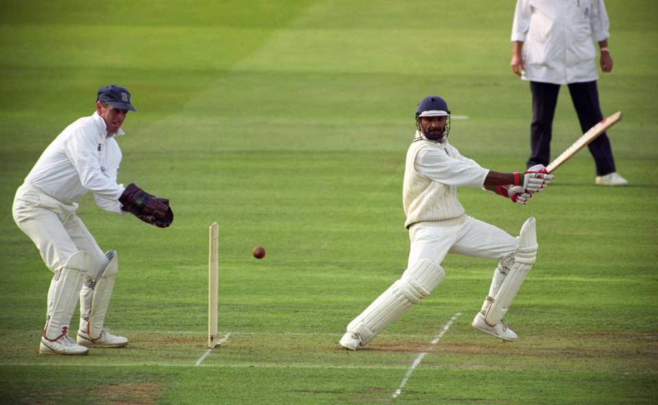 Asif Din cuts on his way to 104, Sussex vs Warwickshire, National Westminster Bank Trophy final, Lord's, September 4, 1993