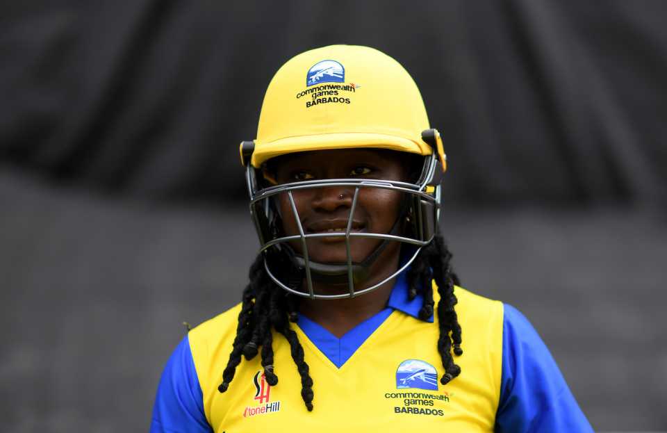 Deandra Dottin is ready to go out to bat, Barbados vs Pakistan, Commonwealth Games, Birmingham, July 29, 2022