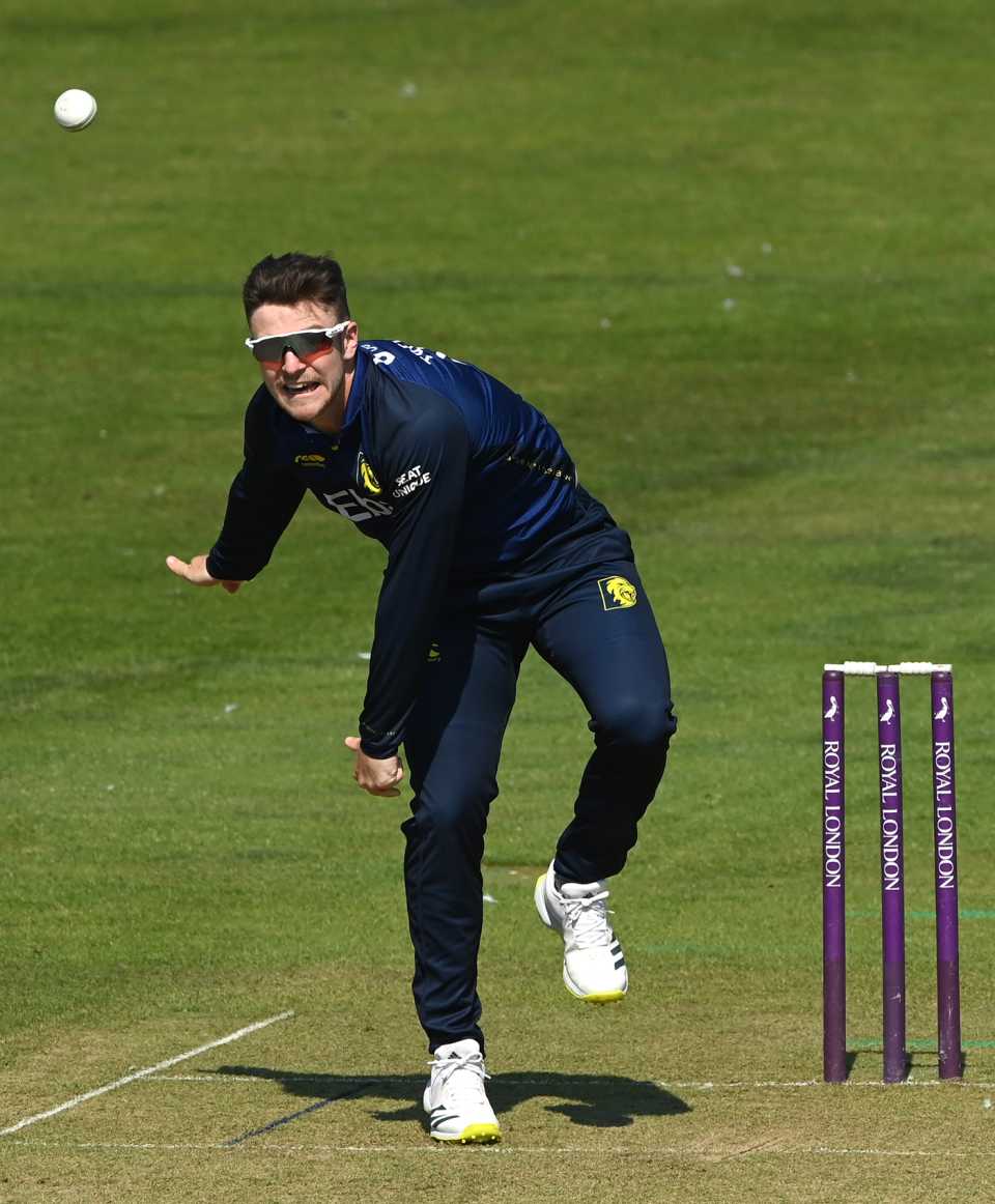 Liam Trevaskis had a good day with bat and ball for Durham