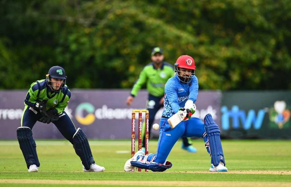 Rashid Khan played a 10-ball 31 cameo, Ireland vs Afghanistan, 4th T20I, Belfast, August 15, 2022