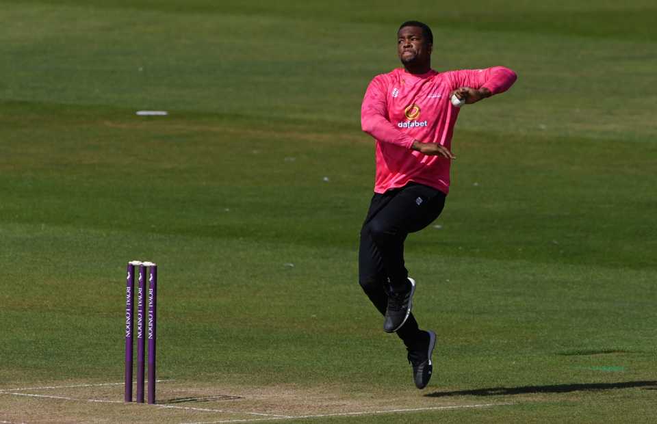 Delray Rawlins bowled an economical spell