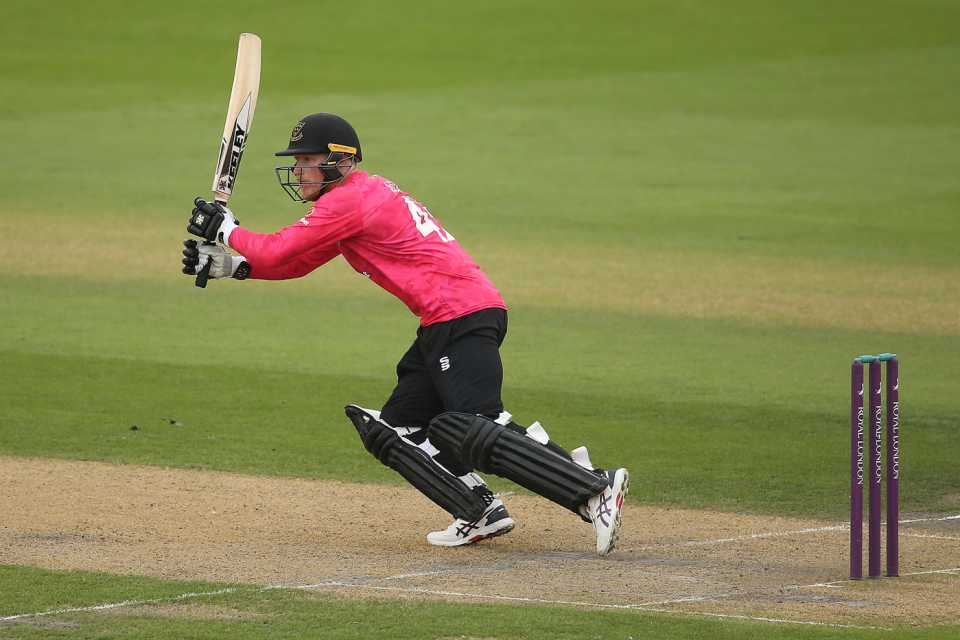 Tom Alsop on the attack, Sussex v Middlesex, Royal London Cup, Hove, August 23, 2022