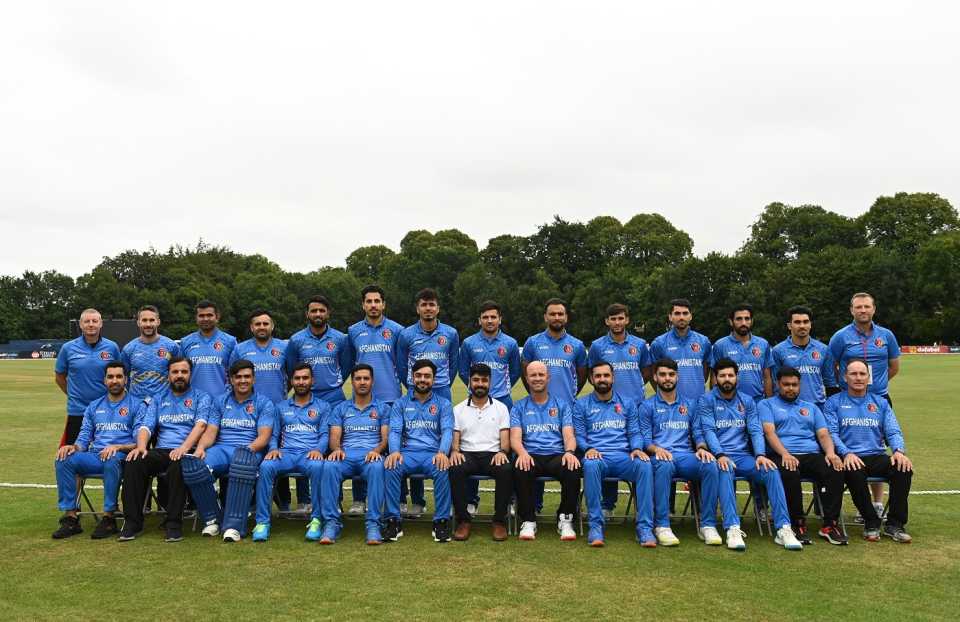 The Afghanistan team ahead of the T20I series against Ireland