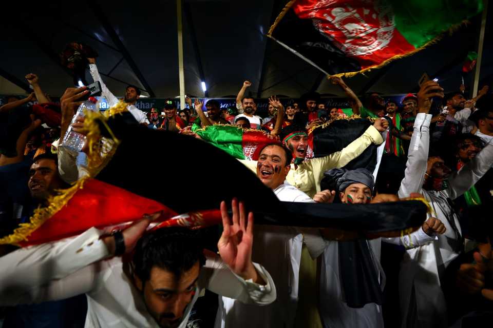 The Afghanistan fans were out in full force in Sharjah