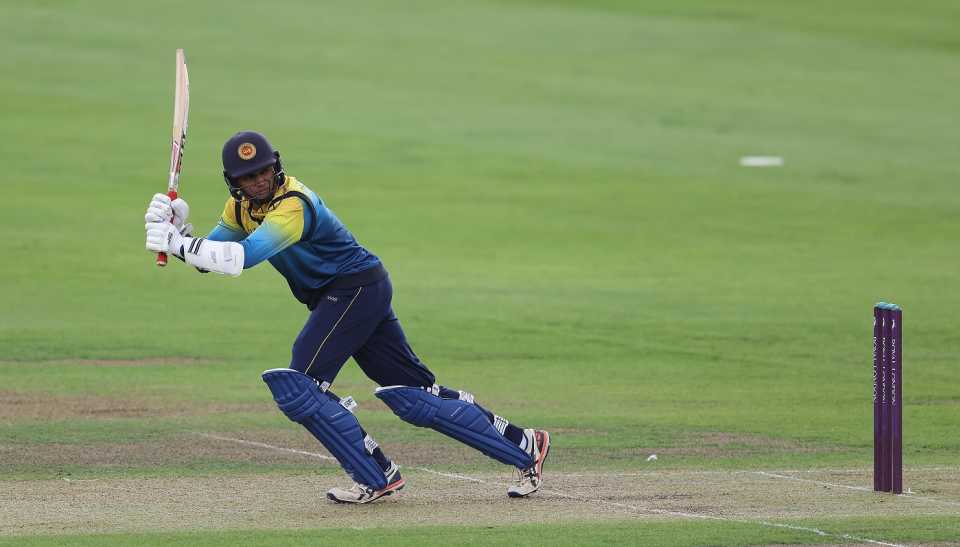 Abisheak Liyanaarachchi plays a flick, England U-19 vs Sri Lanka U-19, 2nd Youth ODI, Worcester, September 8, 2022
