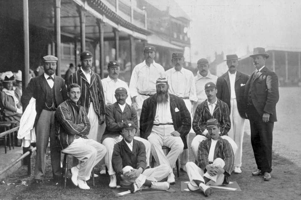 WG Grace with the playing XI in his final Test