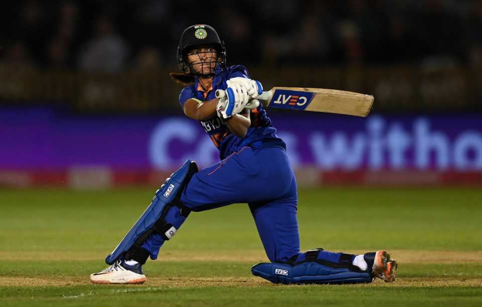Harmanpreet Kaur employs her trusted sweep, England vs India, 2nd women's T20I, Derby, September 13, 2022