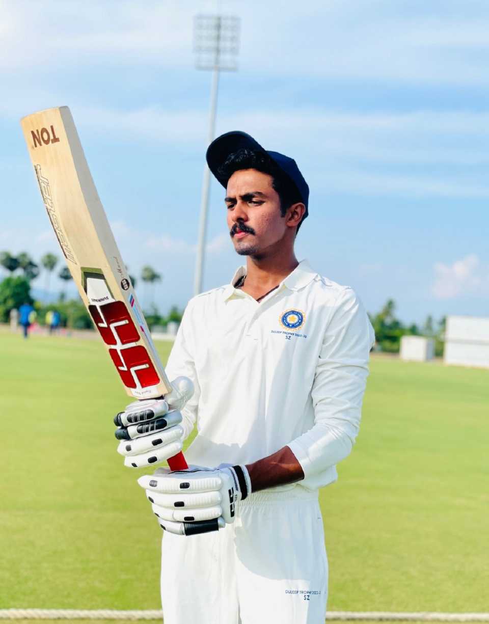 Rohan Kunnummal continued his extended dream run, South Zone vs North Zone, Duleep Trophy 2022-23, Salem, September 18, 2022
