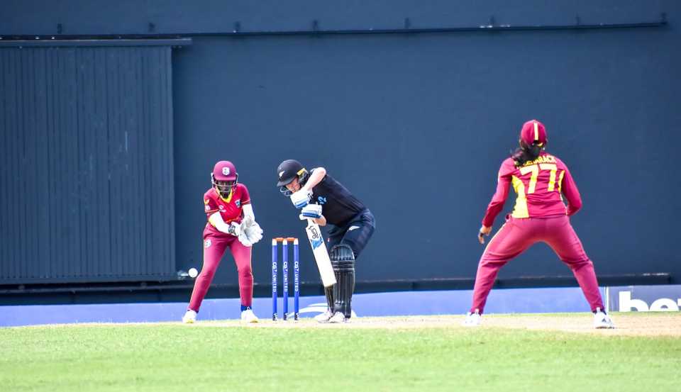 Maddy Green top-scored with 48 to guide New Zealand's chase, West Indies vs New Zealand, 2nd women's ODI, North Sound, September 23, 2022