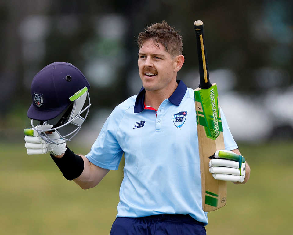 Daniel Hughes made the first hundred of the season, Victoria vs New South Wales, Marsh Cup, Junction Oval, September 23, 2022