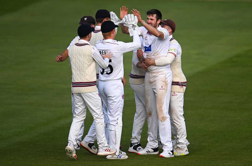 Craig Overton ripped through the top order, Somerset vs Northamptonshire, LV= Insurance County Championship, Division One, Taunton, September 23, 2022