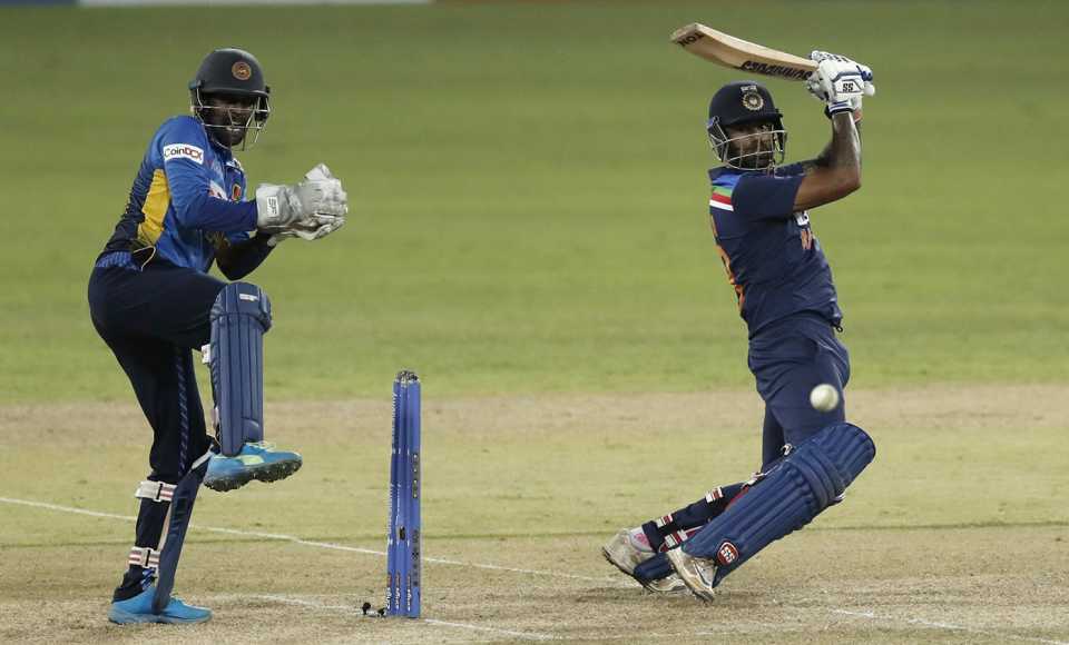 Suryakumar Yadav plays a shot, India vs Sri Lanka, 1st ODI, Colombo, July 18, 2021