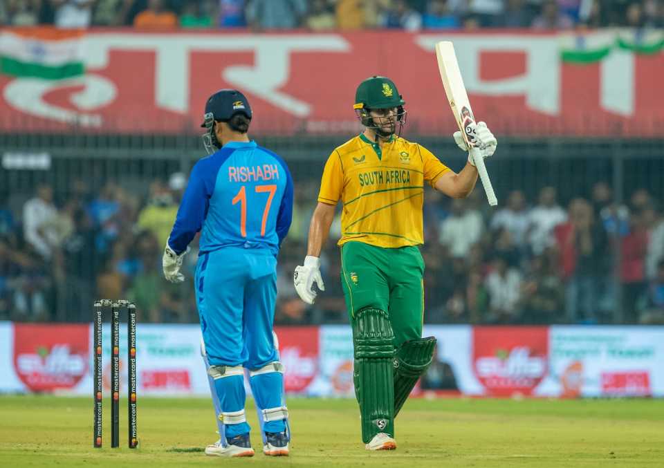Rilee Rossouw could not get a run all series but came good in the final game, India vs South Africa, 3rd T20I, Indore, October 4, 2022
