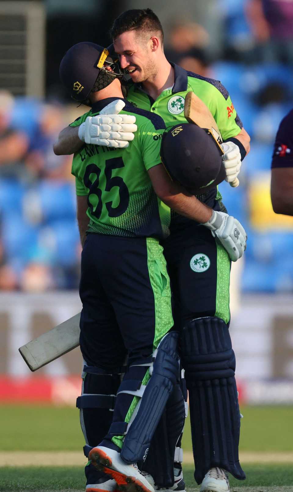 Exhaustion, and relief, after completing the job, Ireland vs Scotland, T20 World Cup, Hobart, October 19, 2022