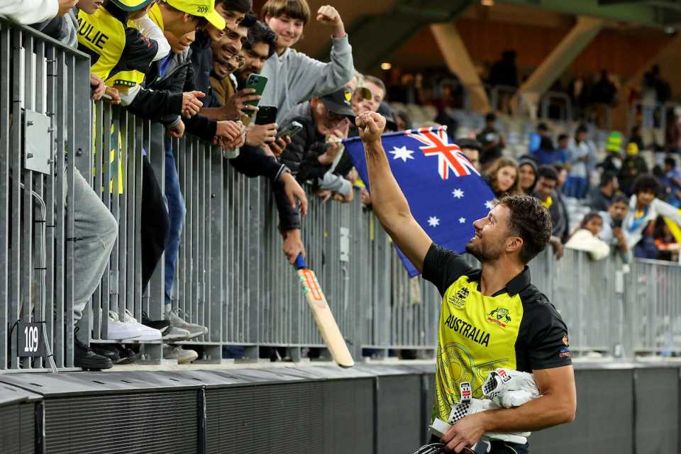 Marcus Stoinis, playing at his Western Australia homeground, was the star of the show, Australia vs Sri Lanka, T20 World Cup, Perth, October 25, 2022
