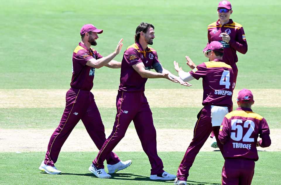 Kane Richardson made his first appearance for Queensland
