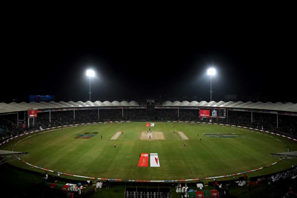 The National Stadium in Karachi during the T20I series between England and Pakistan