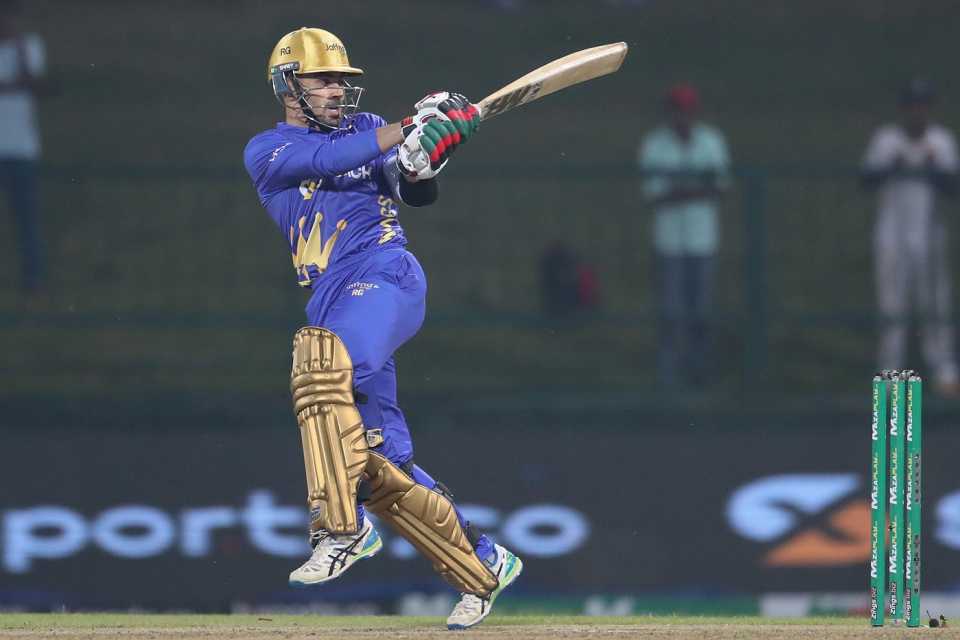 Rahmanullah Gurbaz struck 73 off 35 in the Lanka Premier League