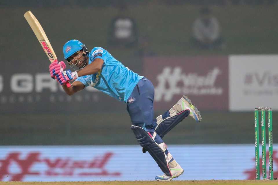 Dinesh Chandimal made 63 off 33 balls in the Lanka Premier League