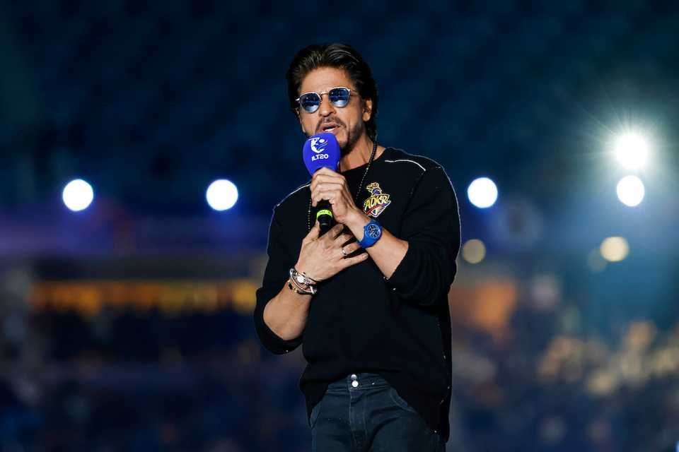 Abu Dhabi Knight Riders co-owner Shah Rukh Khan at the ILT20 opening ceremony
