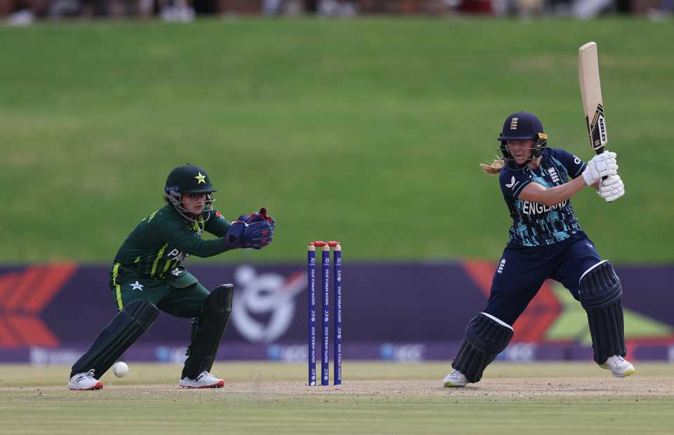 Ryana MacDonald-Gay made 35 not out, England U-19 vs Pakistan U-19, ICC Women's U-19 T20 World Cup, Potchefstroom, January 17, 2023