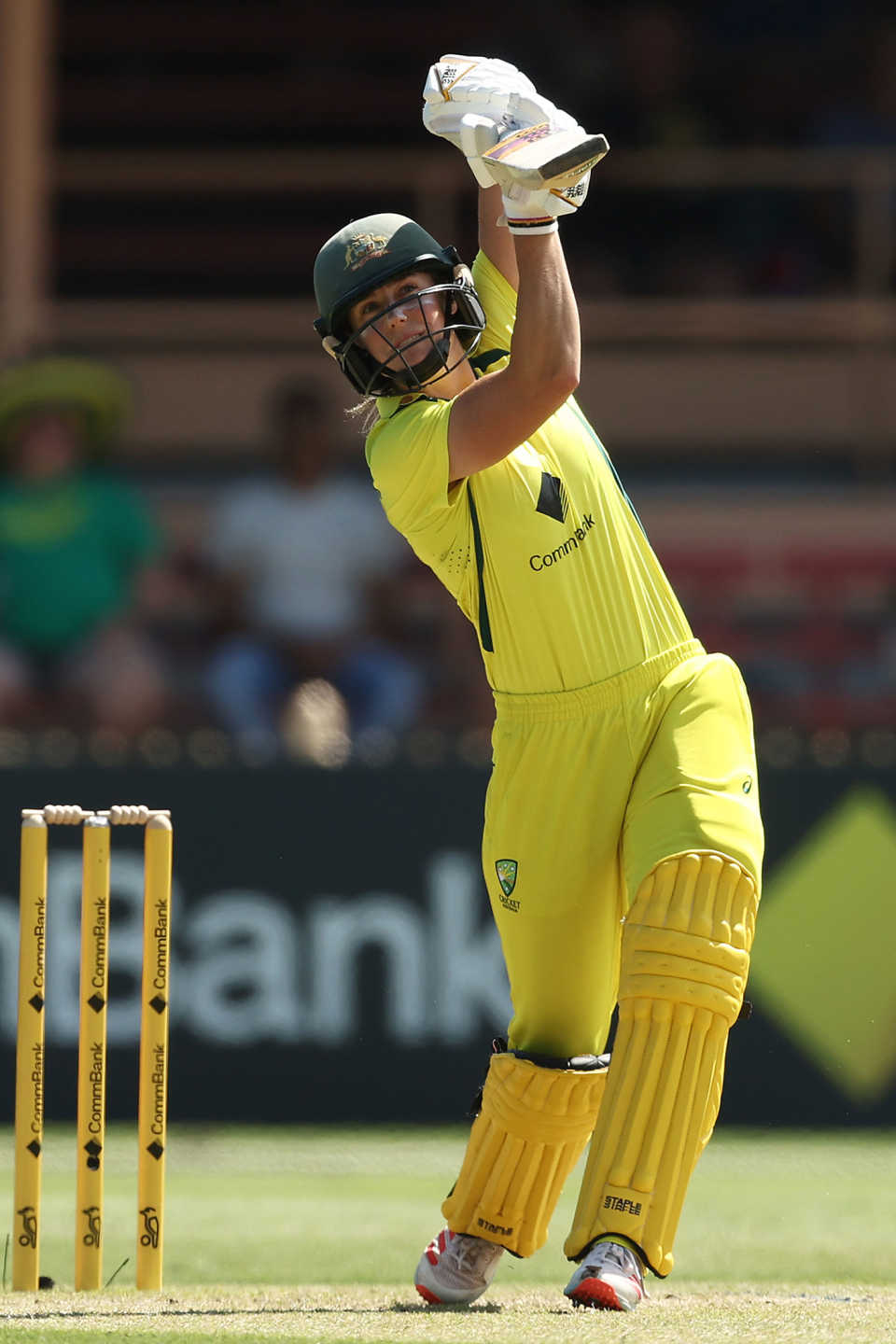 Ellyse Perry lofts down the ground