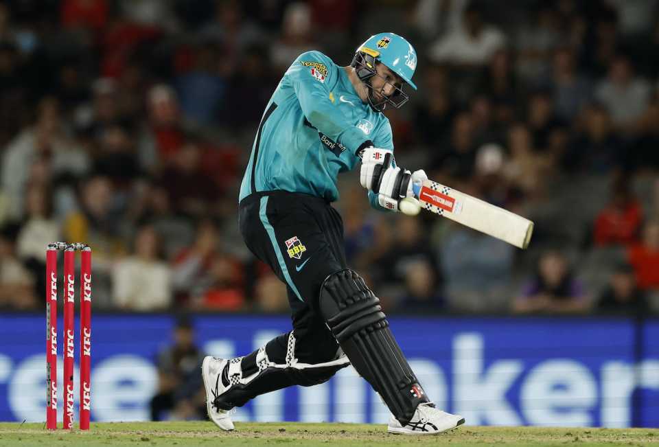 Matt Renshaw added the finishing touches to Brisbane Heat's chase, Melbourne Renegades vs Brisbane Heat, BBL 2022-23 knockout, Melbourne, January 29, 2023