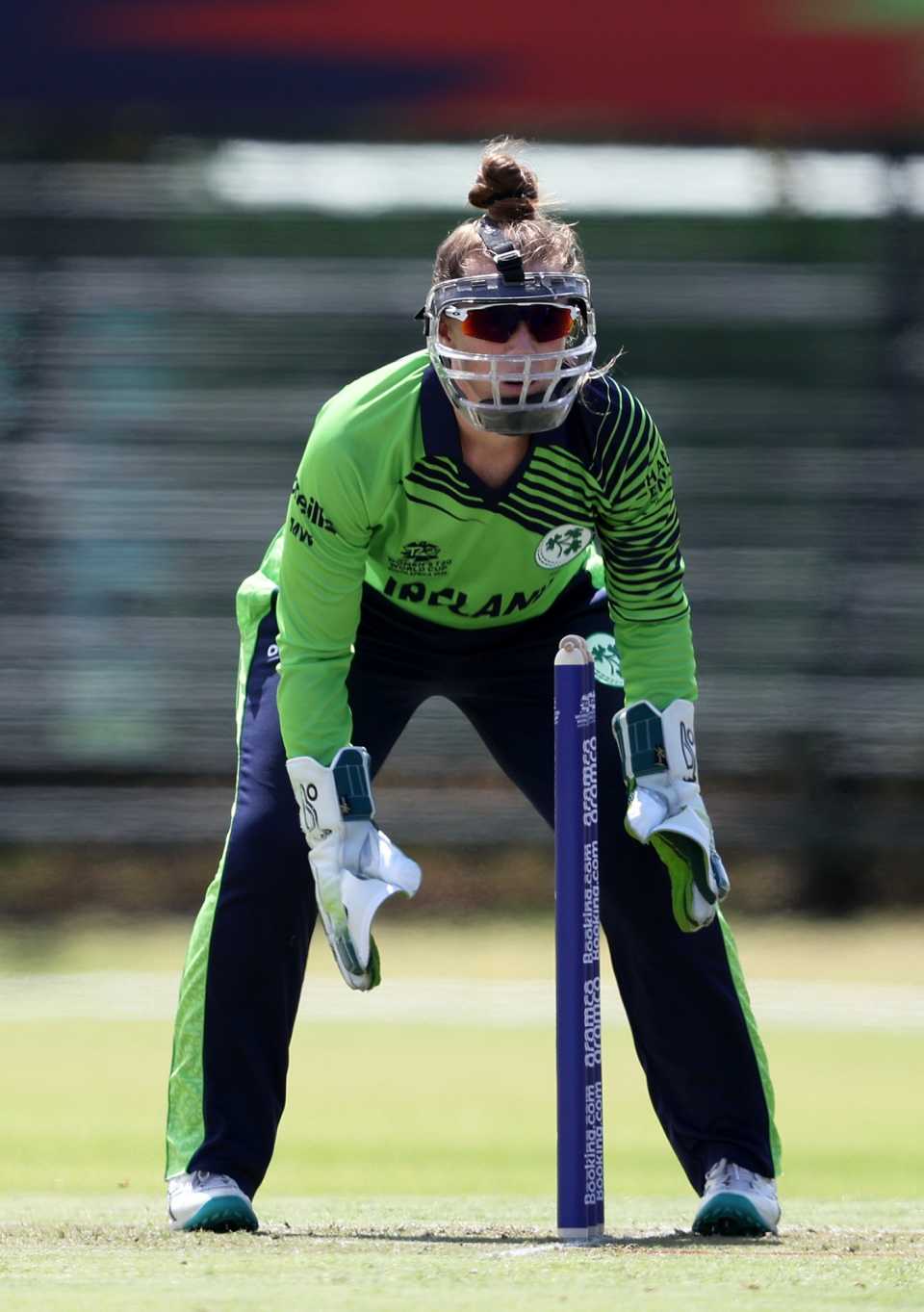 Mary Waldron is ready to receive a throw, Sri Lanka vs Ireland, Women's T20 World Cup 2023 Warm-up, Stellenbosch, February 6, 2023