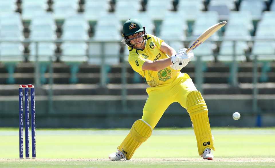 Georgia Wareham's 32* was the highest individual score of the match, Australia vs India, Women's T20 World Cup 2023 Warm-up, Cape Town, February 06, 2023