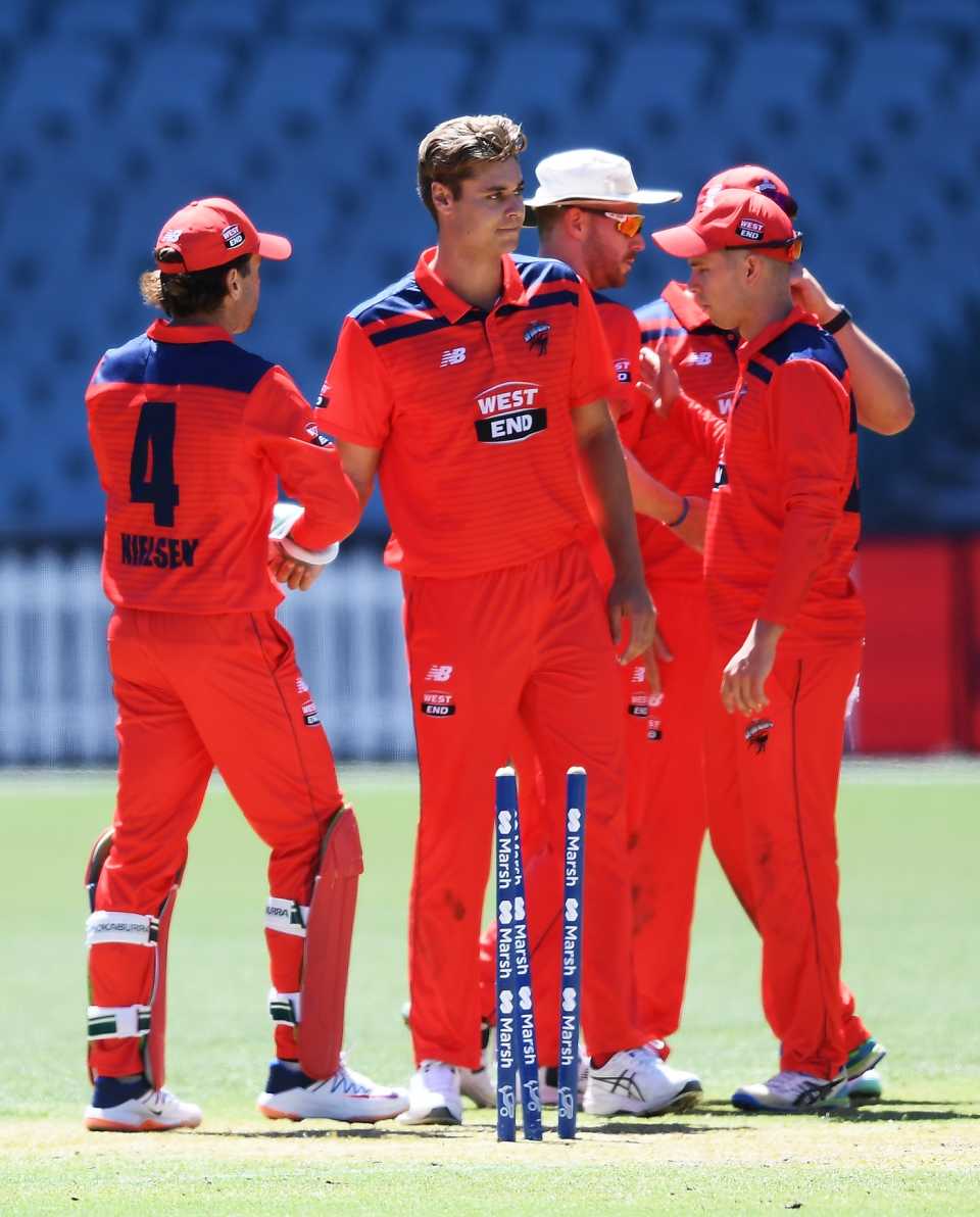 Spencer Johnson picked up two wickets, South Australia v Victoria, Marsh Cup 2022-23, Adelaide, February 26, 2023