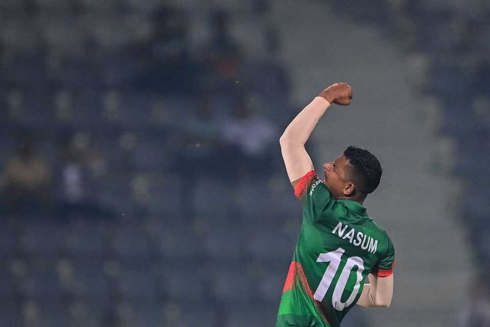 Nasum Ahmed took two wickets in two balls, Bangladesh vs Ireland, 1st ODI, Sylhet, March 18, 2023