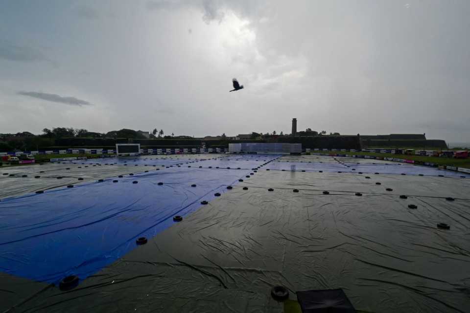 Rain ended play early at Galle