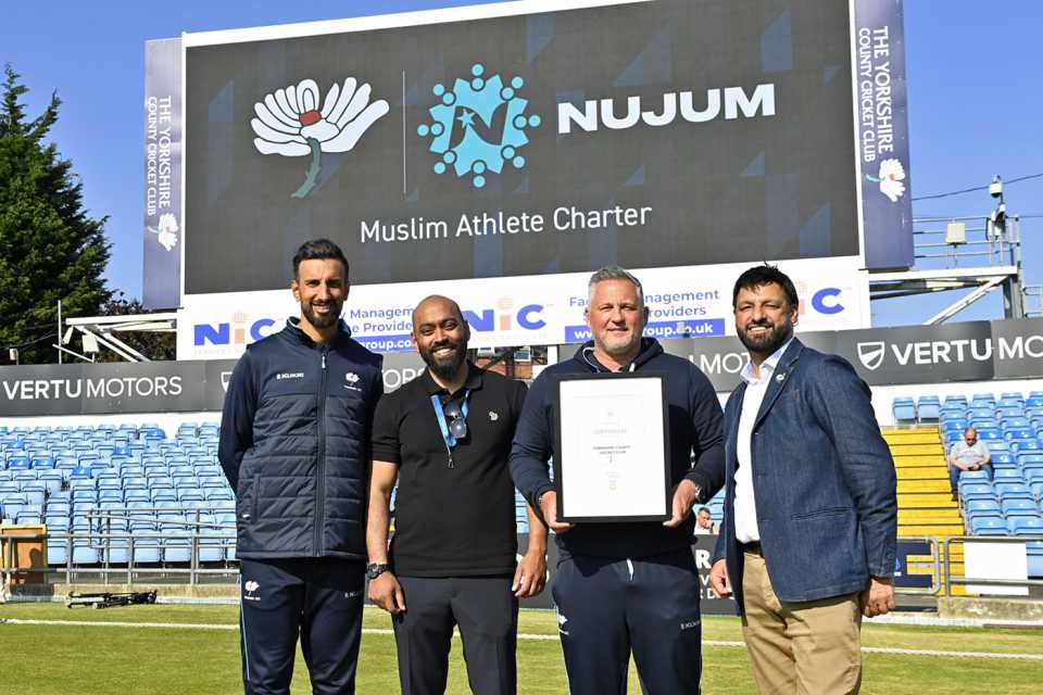 Yorkshire became the latest county to sign up to the Muslim Athletes Charter, Yorkshire vs Worcestershire, Headingley, Vitality Blast, June 9, 2023