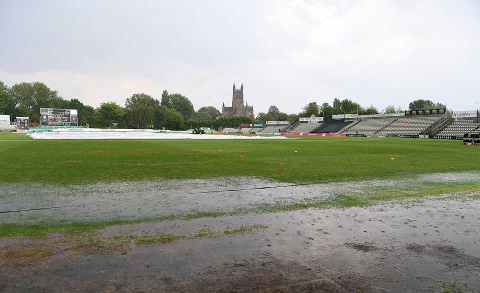 A summer downpour forced the game into a reserve day, The Blaze vs Southern Vipers, Charlotte Edwards Cup final, New Road, June 10, 2023