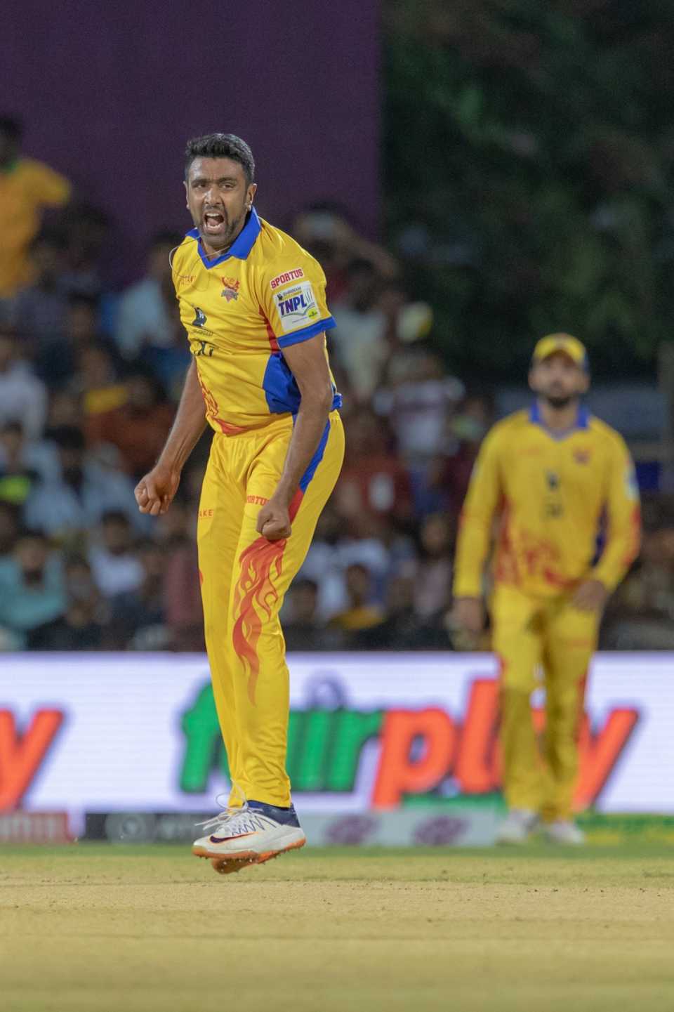 R Ashwin struck in his first over for Dindigul Dragons, Dindigul Dragons v Ba11sy Trichy, TNPL 2023, Coimbatore, June 14, 2023