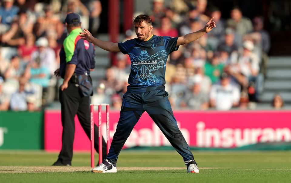 Zaman Khan pegged back the hosts with crucial wickets, Northamptonshire vs Derbyshire, Vitality Blast, Wantage Road, June 21, 2023