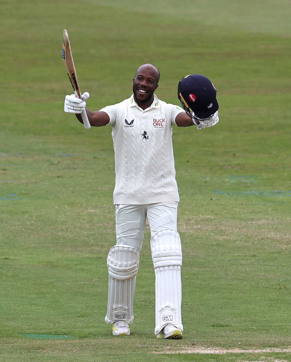 Daniel Bell-Drummond brought up his maiden triple-hundred