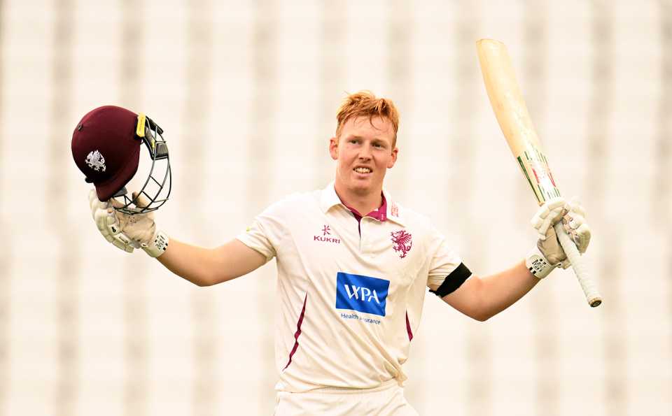 James Rew made his fourth hundred of the season