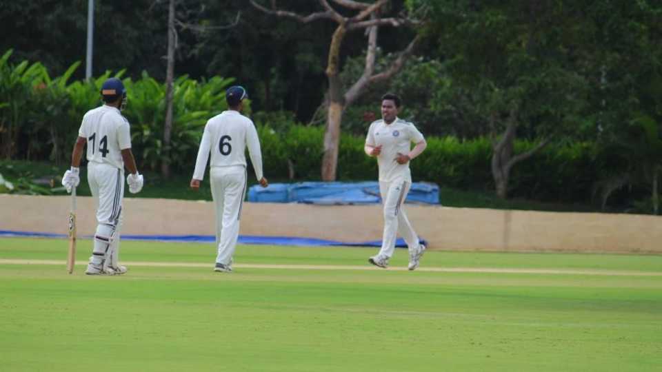 Manisankar Murasingh finished with figures of 5 for 42, Central Zone vs East Zone, Duleep Trophy quarter-finals, 1st day, Alur, June 28, 2023