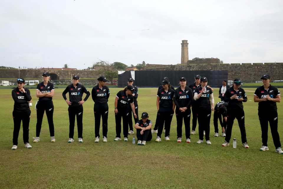 New Zealand women couldn't hide their disappointment after losing their first-ever series to Sri Lanka, 3rd women's ODI, Galle, July 3, 2023