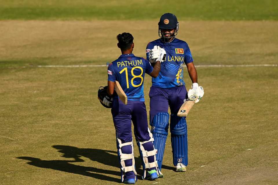Pathum Nissanka and Dimuth Karunaratne put on 190 runs for the first wicket, Sri Lanka vs West Indies, ODI World Cup Qualifier, Super Six, Harare, July 7, 2023