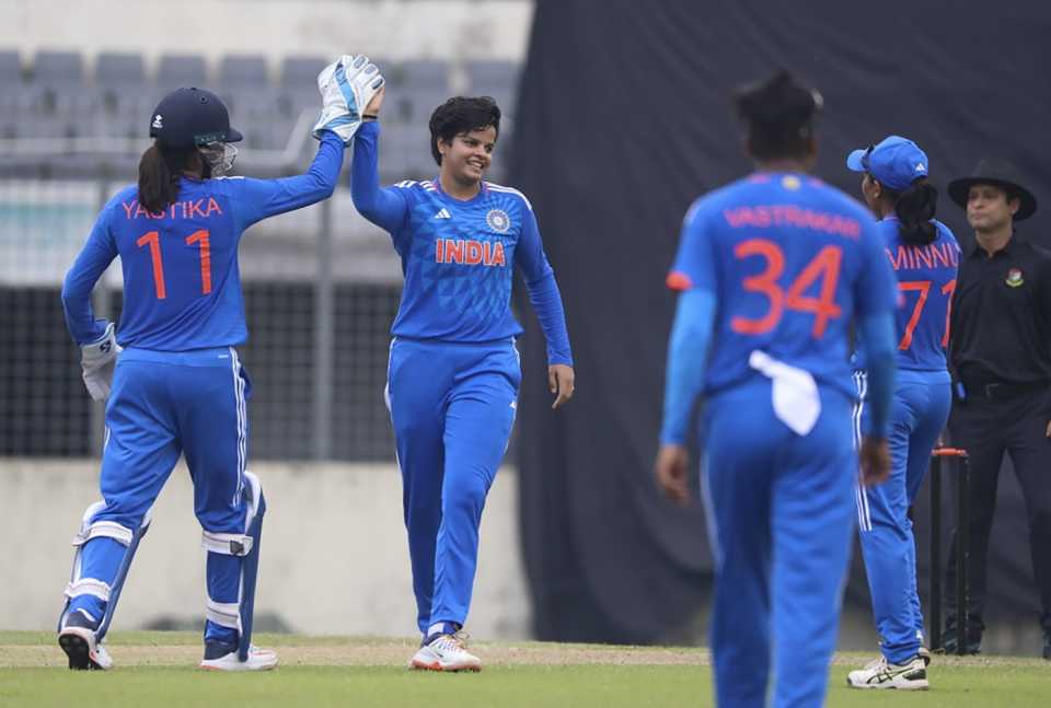 Shafali Verma had Sobhana Mostary stumped, Bangladesh vs India, 1st women's T20I, Dhaka, July 9, 2023