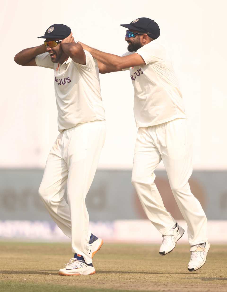 R Ashwin leaps in celebration, India vs Australia, 2nd Test, Delhi, 3rd day, February 19, 2023