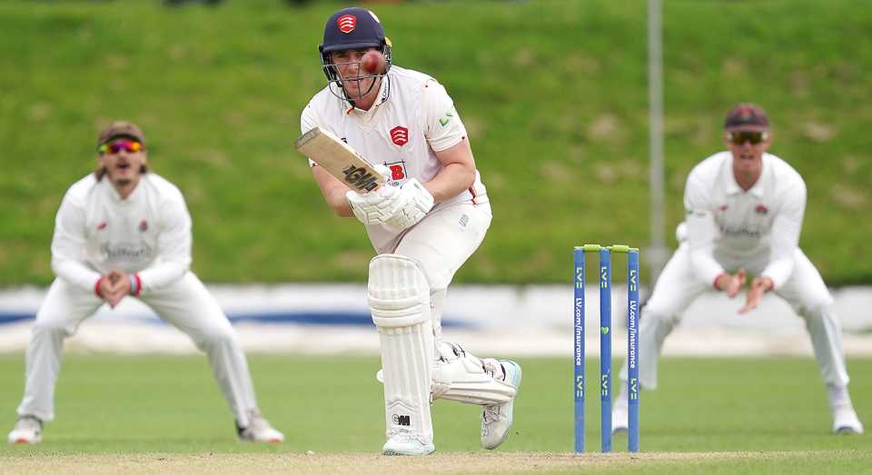 Dan Lawrence made 135 off 125 balls in Essex's second innings, Lancashire vs Essex, Blackpool, County Championship Division One, Day 3, July 12, 2023